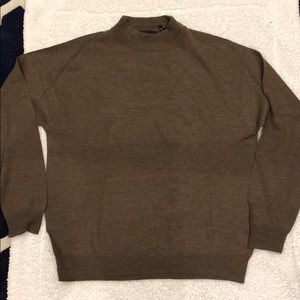 Men’s Brown Wool Pullover Sweater